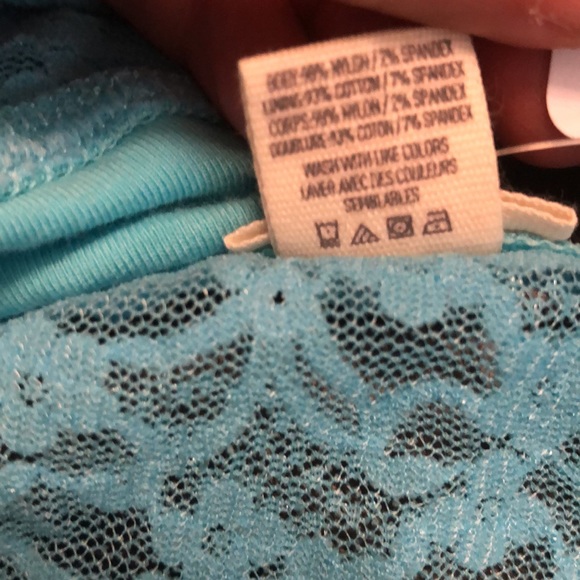 Aerie Lace Bandeau, Blue NWT - Picture 6 of 7